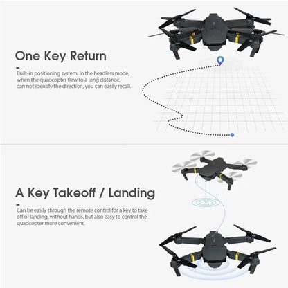 E58 Drone Professional 4-Axis Obstacle Avoidance Drones RC Helicopters 4K Dual Camera Drone Remote Control Toys