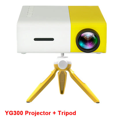 Mini Projector YG300 Pro LED Supported 1080P Full HD Portable Beamer Audio HDMI USB Video Projetor